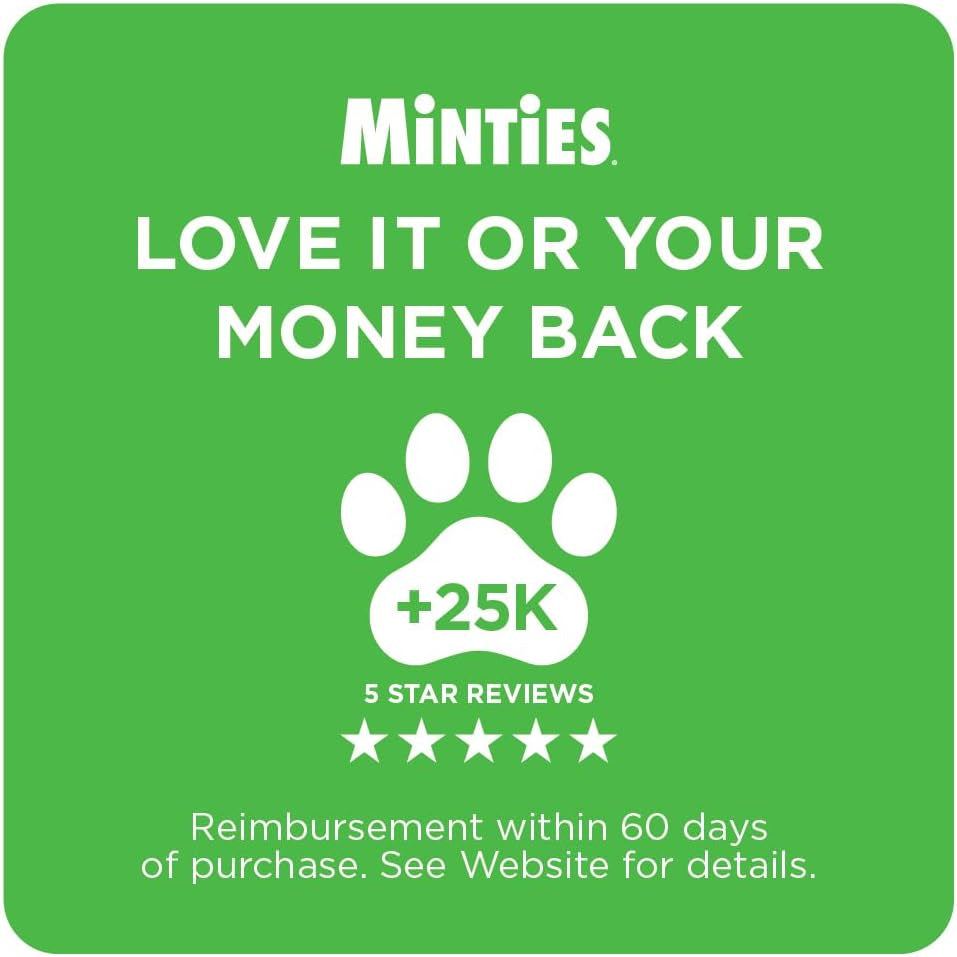 Mint Dental Chews for Dogs, Medium 25-50 Lbs, 20 Ct