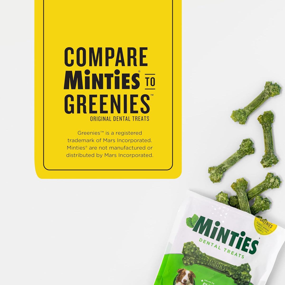 Mint Dental Chews for Dogs, Medium 25-50 Lbs, 20 Ct